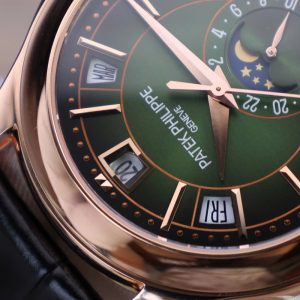Patek Philippe 5205R Mặt Xanh Lá Cây Chế Tác Bọc Vàng Thật 40mm (2)