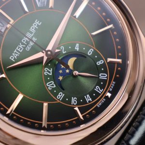 Patek Philippe 5205R Mặt Xanh Lá Cây Chế Tác Bọc Vàng Thật 40mm (2)