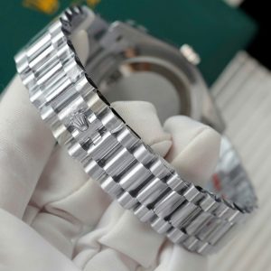 Rolex Day-Date Cọc Số 7 Màu Chế Tác Đính Kim Cương Nhân Tạo Xưởng GM 40mm (2)