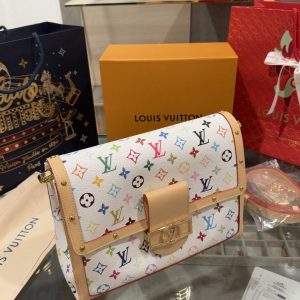 Túi Đeo Chéo Siêu Cấp LV x TM Dauphine Soft GM 28x20x11cm