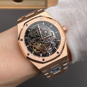 Đồng Hồ Audemars Piguet Royal Oak 15407OR Skeleton Lộ Full Máy Xưởng THB Chế Tác 41mm (2)