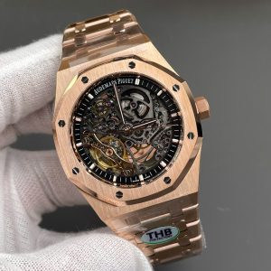 Đồng Hồ Audemars Piguet Royal Oak 15407OR Skeleton Lộ Full Máy Xưởng THB Chế Tác 41mm (2)