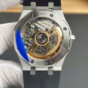 Đồng Hồ Audemars Piguet Royal Oak 15500ST Rep 11 Nam Dây Cao Su Đen Xưởng APS 41mm (6)