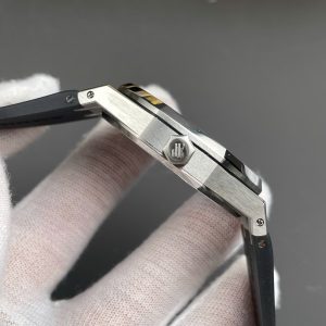 Đồng Hồ Audemars Piguet Royal Oak 15500ST Rep 11 Nam Dây Cao Su Đen Xưởng APS 41mm (6)