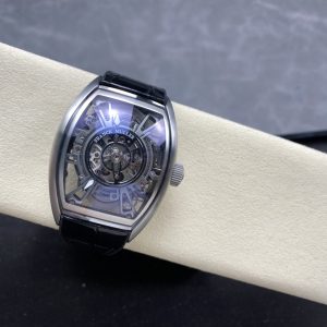 Đồng Hồ Franck Muller Curvex CX Grand Central Tourbillon Skeleton Rep Cao Cấp Nhất 36x53mm (1)
