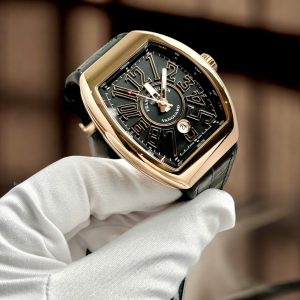 Đồng Hồ Franck Muller Replica Cao Cấp Vanguard V45 Vỏ Vàng Hồng Nhà Máy ABF 45mm (1)