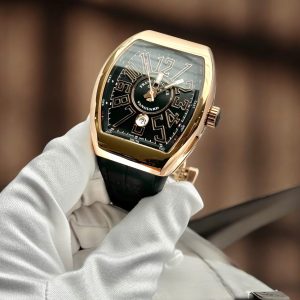 Đồng Hồ Franck Muller Replica Cao Cấp Vanguard V45 Vỏ Vàng Hồng Nhà Máy ABF 45mm (1)