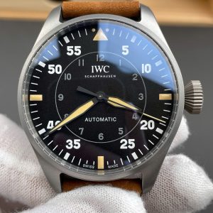 Đồng Hồ IWC Big Pilot's Spitfire IW329701 Nam Dâu Da Màu Nâu Replica 11 43mm (9)