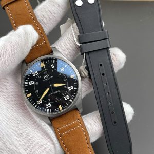 Đồng Hồ IWC Big Pilot's Spitfire IW329701 Nam Dâu Da Màu Nâu Replica 11 43mm (9)