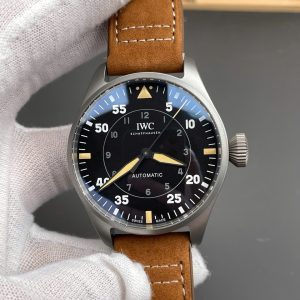 Đồng Hồ IWC Big Pilot's Spitfire IW329701 Nam Dâu Da Màu Nâu Replica 11 43mm (9)