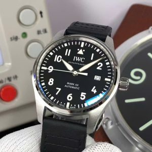 Đồng Hồ IWC Schaffhausen Pilot’s Mark XX Replica Cao Cấp Nam Dây Da Màu Đen (1)
