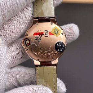 Đồng Hồ Nữ Cartier Ballon Bleu De WJBB0040 Màu Nâu Dây Da Máy Cơ 33mm (5)