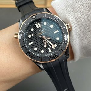 Đồng Hồ Omega Seamaster Chronometer Black Dial Chế Tác Gốm Đen VSF 42mm (8)