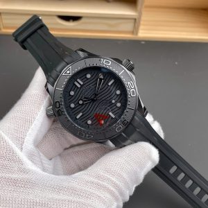 Đồng Hồ Omega Seamaster Diver 300M Black Black Chế Tác Cao Cấp Máy Thuỵ Sỹ VSF 42mm (9)