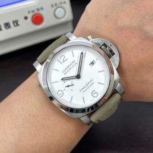 Đồng Hồ Panerai PAM01314 Luminor Marina Dây Da Màu Xanh Xưởng VS 44mm (1)