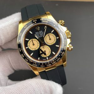 Đồng Hồ Rolex Cosmograph Daytona 126518LN Replica 11 Mặt Số Đen Vàng 40mm (9)