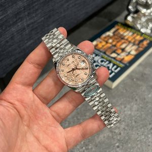 Đồng Hồ Rolex DateJust 126234 Replica 11 Mặt Số Vi Tính Màu Cá Hồi Nhà Máy Clean 36mm (3)