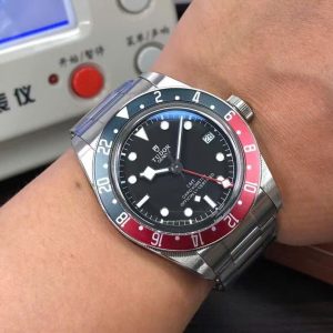 Đồng hồ Tudor Black Bay GMT Pepsi Replica 11 Dây Kim Loại Oyster Nhà Máy ZF 41mm (1)