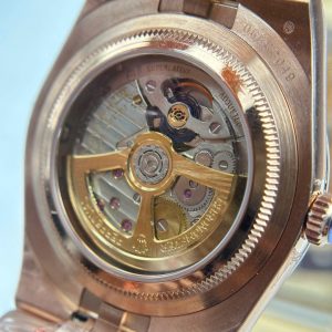 Đồng Hồ Rolex Land-Dweller 127235 Họa Tiết Tổ Ong Màu Vàng Hồng Replica Cao Cấp 40mm (11)