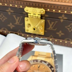 Đồng Hồ Rolex Land-Dweller 127336 Mặt Số Trắng Họa Tiết Tổ Ong Replica Cao Cấp 40mm (8)