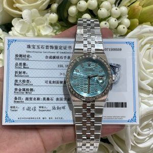 Đồng Hồ Rolex Land-Dweller 127286TBR Bọc Vàng Trắng Chế Tác Kim Cương Moissanite 40mm (4)