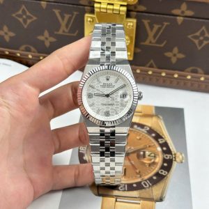 Đồng Hồ Rolex Land-Dweller 127336 Mặt Số Trắng Họa Tiết Tổ Ong Replica Cao Cấp 40mm (1)