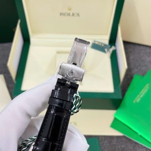 Đồng Hồ Rolex Nam Dây Da Rep 11 Cellini Moonphase Mặt Số Trắng 39mm (1)