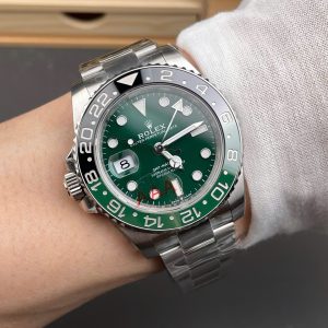 Đồng Hồ Rolex Replica Cao Cấp GMT Master II 126729VTNR Dây Oyster Mặt Số Xanh Lá 40mm (6)