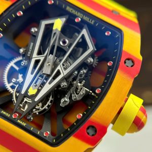 Richard Mille Chế Tác RM27-03 Tourbillon Vỏ Carbon Siêu Nhẹ Màu Vàng 44mm (2)
