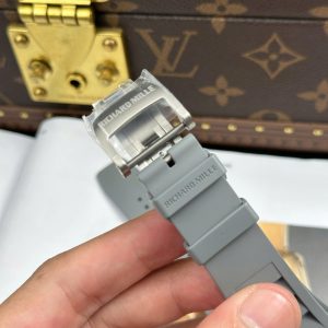 Richard Mille RM055 Bubba Watson Chế Tác Vỏ Gốm Xám Dây Cao Su Xưởng ZF 42.7×49 (2)
