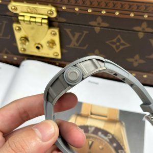 Richard Mille RM055 Bubba Watson Chế Tác Vỏ Gốm Xám Dây Cao Su Xưởng ZF 42.7×49 (2)