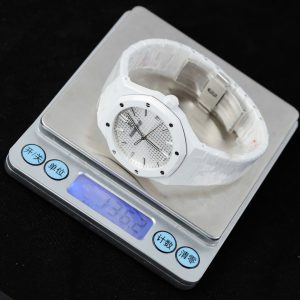 Audemars Piguet 15500 Rep Cao Cấp Vỏ Gốm Trắng Máy Cơ Tự Động Nhà Máy APS 41mm (2)