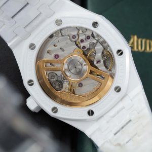 Audemars Piguet 15500 Rep Cao Cấp Vỏ Gốm Trắng Máy Cơ Tự Động Nhà Máy APS 41mm (2)
