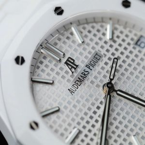 Audemars Piguet 15500 Rep Cao Cấp Vỏ Gốm Trắng Máy Cơ Tự Động Nhà Máy APS 41mm (2)