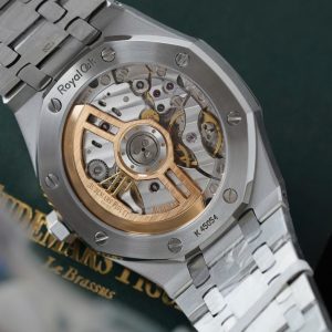 Audemars Piguet Replica 11 Royal Oak 15510ST Mặt Xanh Lá Cây Viền Độ Kim Cương Moissanite 41mm (2)