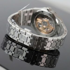 Audemars Piguet Replica 11 Royal Oak 15510ST Mặt Xanh Lá Cây Viền Độ Kim Cương Moissanite 41mm (2)