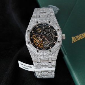 Audemars Piguet Replica Cao Cấp Royal Oak 15407 Đính Full Kim Cương Moissanite 41mm (2)