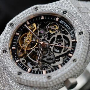 Audemars Piguet Replica Cao Cấp Royal Oak 15407 Đính Full Kim Cương Moissanite 41mm (2)