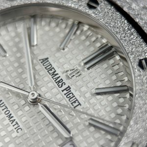 Audemars Piguet Royal Oak 15410 Frosted Rep Cao Cấp Mặt Trắng Máy Cơ Thụy Sỹ Nhà Máy APS 41mm (2)