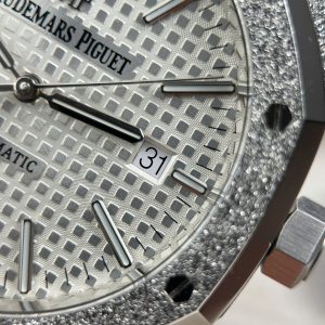 Audemars Piguet Royal Oak 15410 Frosted Rep Cao Cấp Mặt Trắng Máy Cơ Thụy Sỹ Nhà Máy APS 41mm (2)
