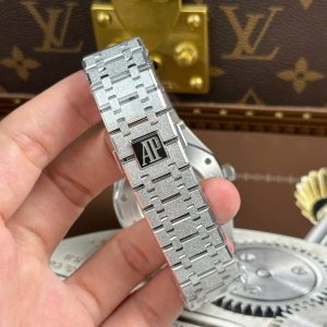Audemars Piguet Royal Oak 15410 Frosted Rep Cao Cấp Mặt Trắng Máy Cơ Thụy Sỹ Nhà Máy APS 41mm (2)
