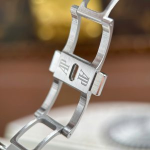 Audemars Piguet Royal Oak 15410 Frosted Rep Cao Cấp Mặt Trắng Máy Cơ Thụy Sỹ Nhà Máy APS 41mm (2)