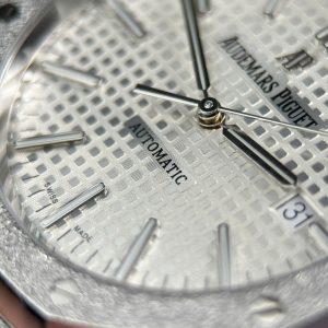 Audemars Piguet Royal Oak 15410 Frosted Rep Cao Cấp Mặt Trắng Máy Cơ Thụy Sỹ Nhà Máy APS 41mm (2)