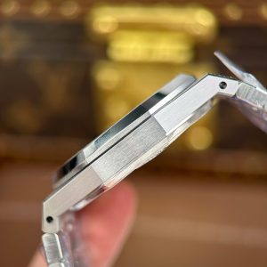 Audemars Piguet Royal Oak 15410 Frosted Replica 1 1 Mặt Đen Máy Cơ Thụy Sỹ Nhà Máy APS 41mm (2)