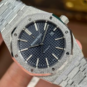 Audemars Piguet Royal Oak 15410 Frosted Replica 11 Mặt Xanh Blue Máy Cơ Thụy Sỹ Nhà Máy APS 41mm (2)