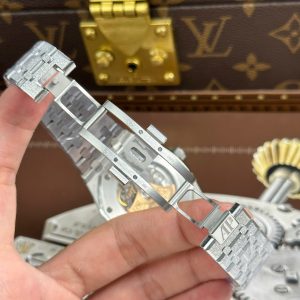 Audemars Piguet Royal Oak 15410 Frosted Replica 11 Mặt Xanh Blue Máy Cơ Thụy Sỹ Nhà Máy APS 41mm (2)