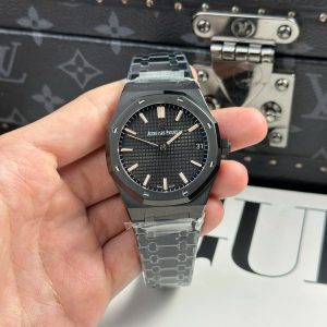 Audemars Piguet Royal Oak 15500 Fake 11 Mặt Đen Máy Cơ Tự Động Xưởng F1 41mm (2)