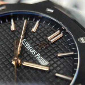 Audemars Piguet Royal Oak 15500 Fake 11 Mặt Đen Máy Cơ Tự Động Xưởng F1 41mm (2)