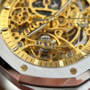 Audemars Piguet Royal Oak Openworked 15407 Replica 11 Mặt Màu Vàng Lộ Cơ Nhà Máy THB 41mm (2)