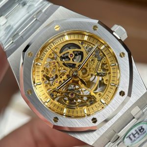 Audemars Piguet Royal Oak Openworked 15407 Replica 11 Mặt Màu Vàng Lộ Cơ Nhà Máy THB 41mm (2)